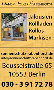 Hans-Volker Rabenhorst Jalousien Rollladen Rollos Markisen Berlin
