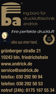 Ingenieurbüro für Drucklufttechnick Andrick, Ihre perfekte Druckluft alles aus einer Hand Berlin-Friedrichshain