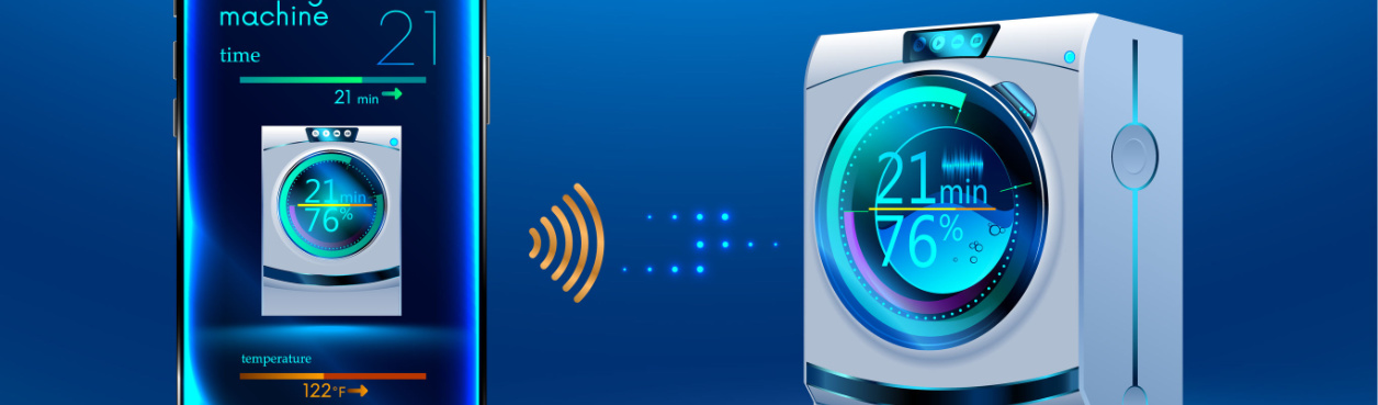 Waschmaschinen mit WLAN kann einfach per Handy geteuert und überwacht werden