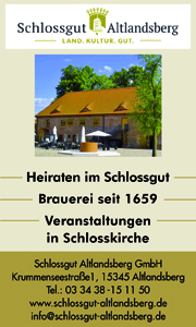 Schlossgut Altlandsberg, Heiraten im Schlossgut, Brauerei seit 1659, Veranstaltungen in der Schlosskirche